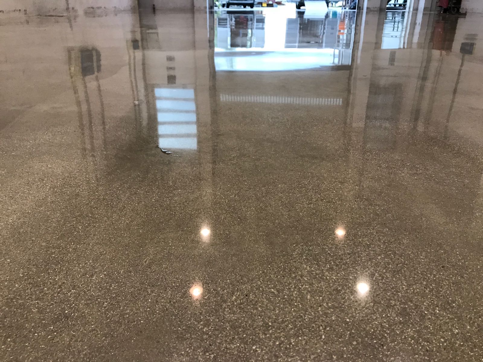 Grinding And Polishing Service On Concrete Floor Vicenza Italy Zanchetta Ennio